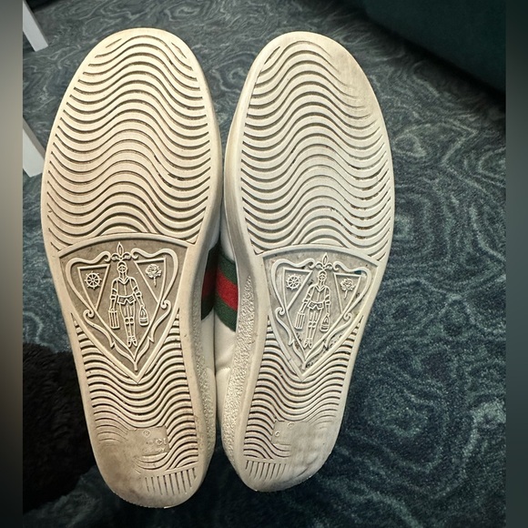 Gucci White Sneakers with Red and Green Stripes size EU 42 (USA 10 - Picture 7 of 7